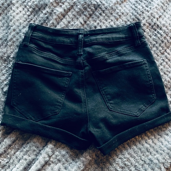 Super high rise back Jean button up shorts - Picture 3 of 3